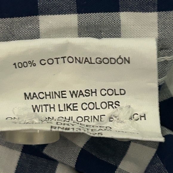 Nat Nast Men’s XL Checkered Long Sleeve Button Up Shirt - Picture 7 of 7